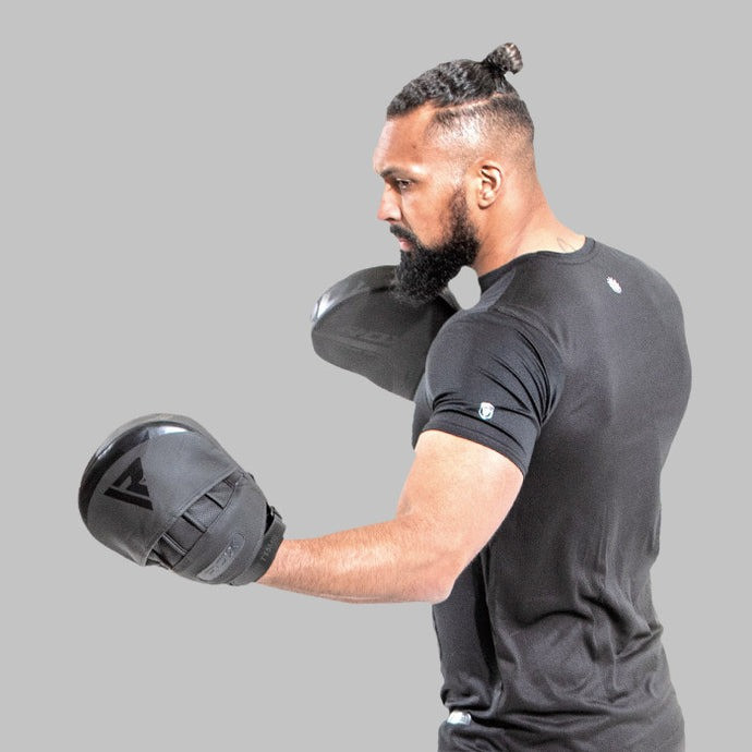 Лапи боксерські RDX T15 Noir Matte Black Кам'янське - фото 7