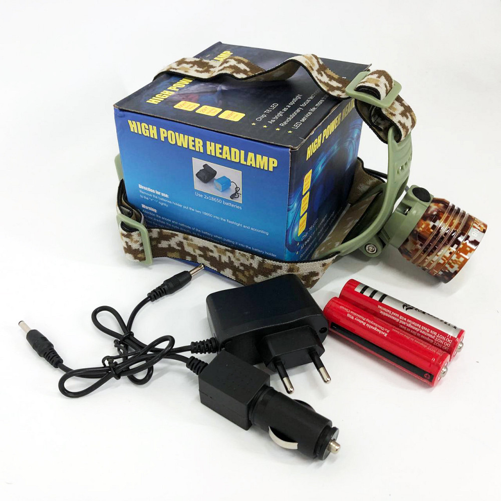 Фонарик диодный налобный, Фонарь для спасателей на голову, Фонарик налобник, Фонарь на голову для бега OJ-43 Львов - изображение 6