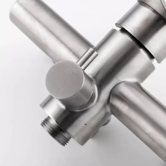 Смеситель для ванны с душевым гарнитуром Frap H48 F2248 нержавеющая сталь Киев