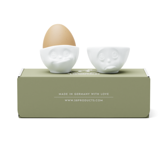 Набір з двох порцелянових підставок для яєць Tassen "Будь-ласка! та Ласий" Рівне