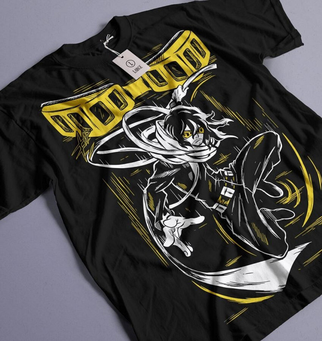 Футболка аниме Моя геройская академия оверсайз (S/M/L) Черний AnimeJ0858 Днепр - изображение 1