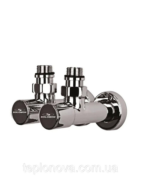 Краны для полотенцесушителя Хромированные Solomon 1/2