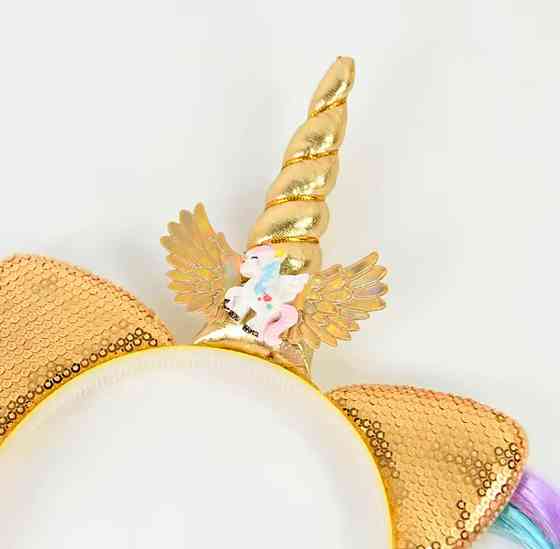 Детский обруч Единорог 12 см желтый Киев