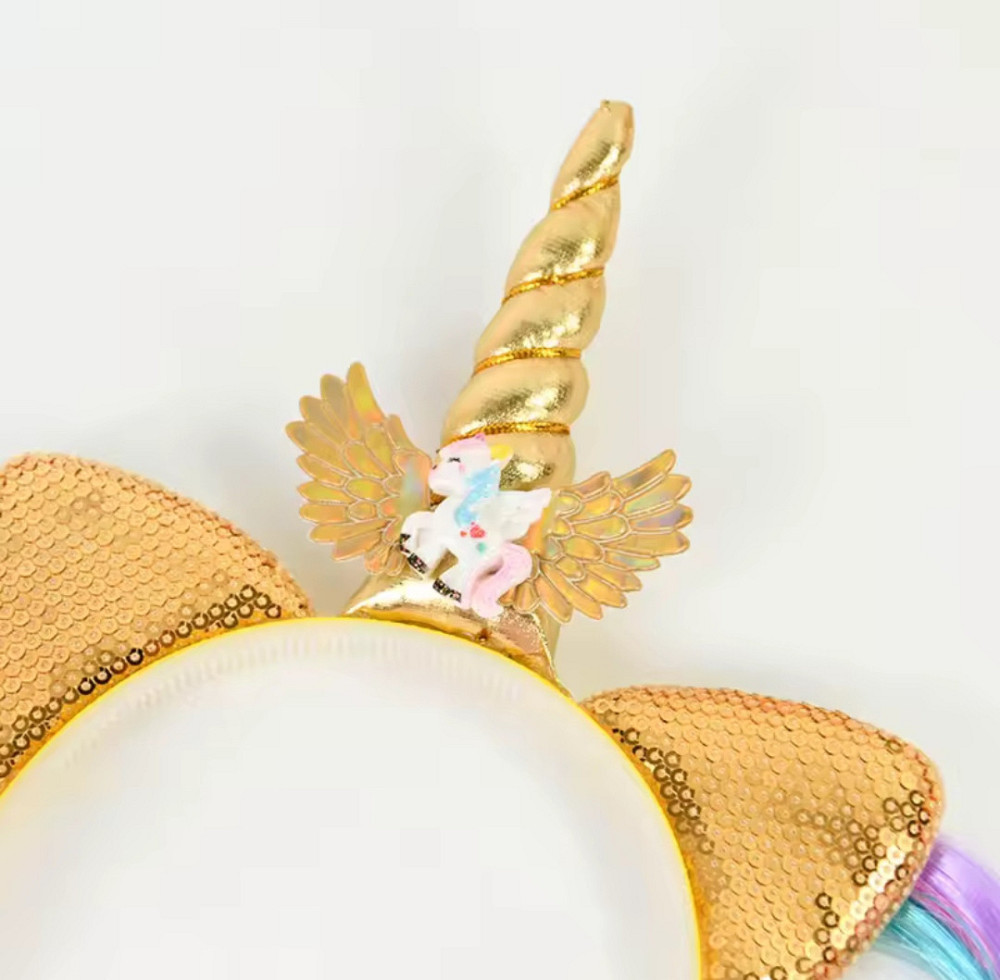 Детский обруч Единорог 12 см желтый Киев - изображение 5