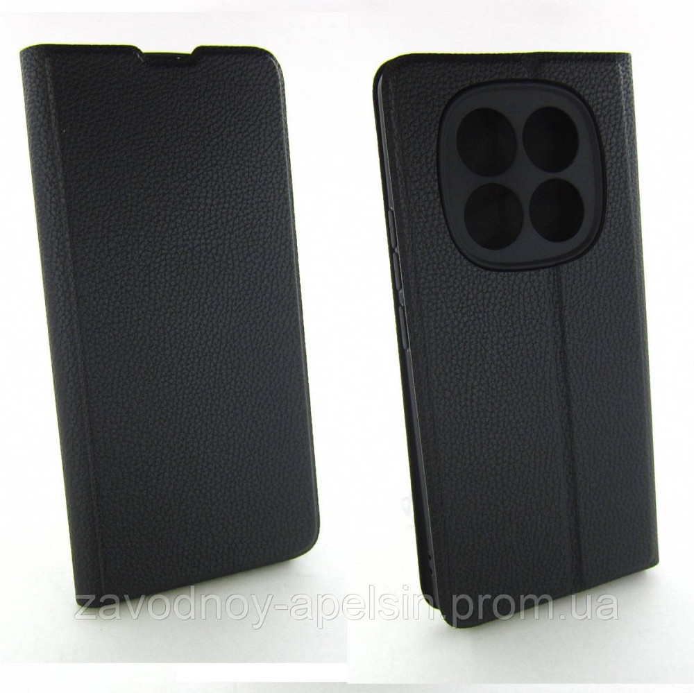 Чохол-книжка Xiaomi Redmi Note 14 pro 4G Захист камери (чорний) Одеса - фото 1