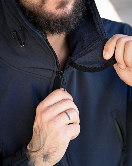 Тактична куртка Soft Shel синій ВТ6474 Одеса - фото 7