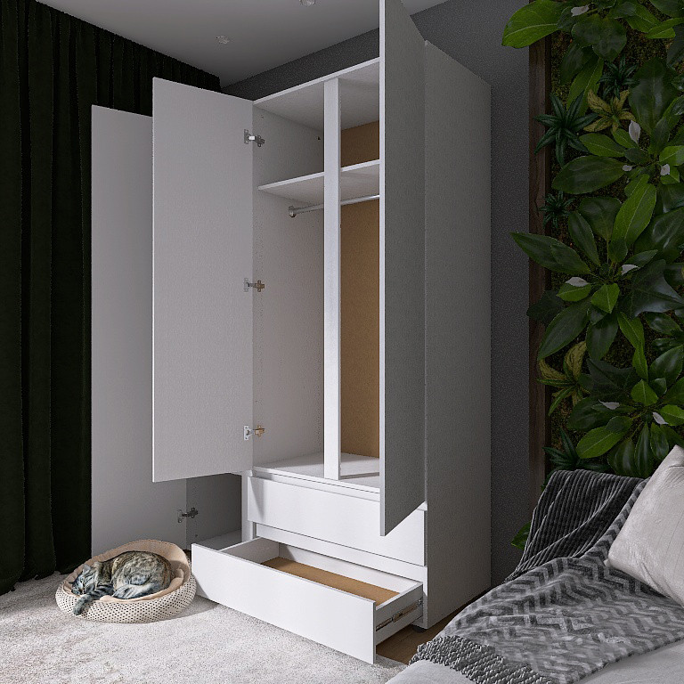 Шкаф трехдверный Эверест ШЛ-3 Лайт Нимфея Альба (DTM-4678) Днепр - изображение 5