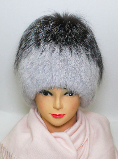 Шапка хутряна жіноча Ніка Світло-сірий Харків - фото 1