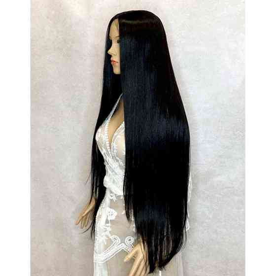 Перука рівне аніме 100 см без човники "Брюнетка" Вінниця