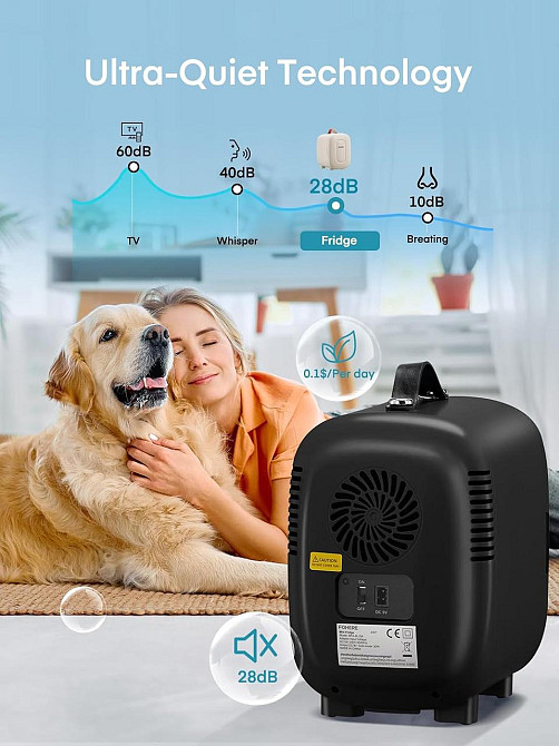 УЦІНКА! Міні-холодильник Fohere 5 літрів/6 банок Холодильник 12 В Холодильник для косметики Дніпро - фото 7