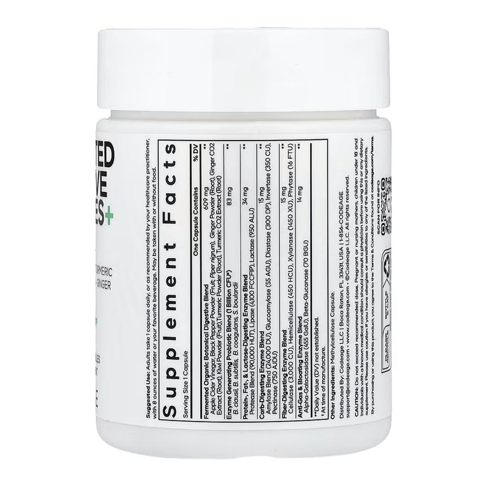 Fermented Digestive Enzymes - 90 vcaps Київ - фото 2