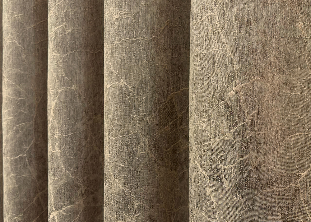 Комплект коротких штор VR-Textil Жакард Viva Marmo № 1778ш Капучино 130х170 см 2 шт (35-0367) Київ - фото 7