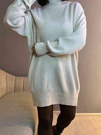Платье женское My fashion 2024101 свитер воротник хомут оверсайз удлиненный one size, світло-бежевый Одесса