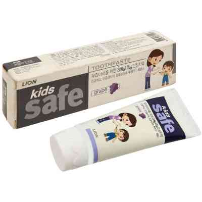Дитяча зубна паста Lion Kids Safe 3-12 років Виноград, 90 г (8806325611493) Вінниця