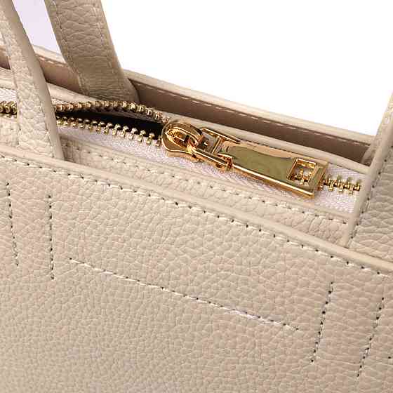 Сумка для женщин из натуральной кожи с модным трапециевидным кроем Vintage 22917 Белый Киев