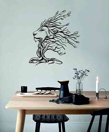 Декоративное настенное 3D Панно «Лев» Декор на стену с объемом Киев