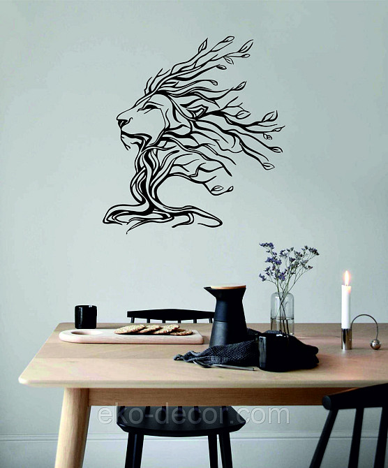 Декоративное настенное 3D Панно «Лев» Декор на стену с объемом Киев - изображение 3