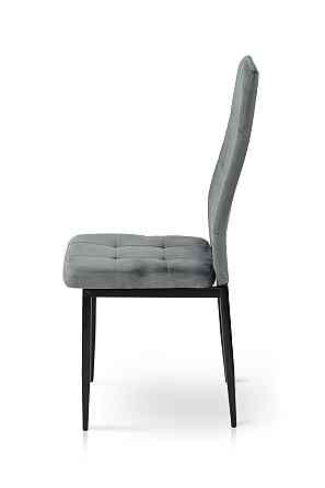 Стілець Айс, чорний/велюр сірий Киев