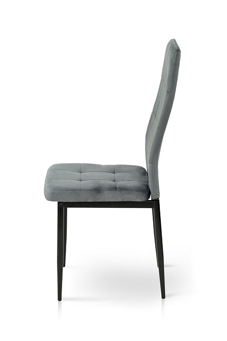 Стілець Айс, чорний/велюр сірий Киев - изображение 3