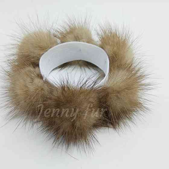 Гумка хутряна на волосся на гульку з норки Харків