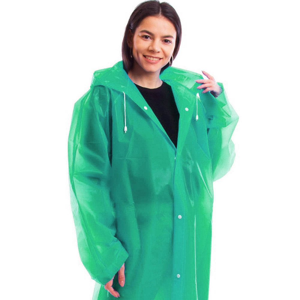 Плащ-дождевик EVA на кнопках зеленый Киев - изображение 3
