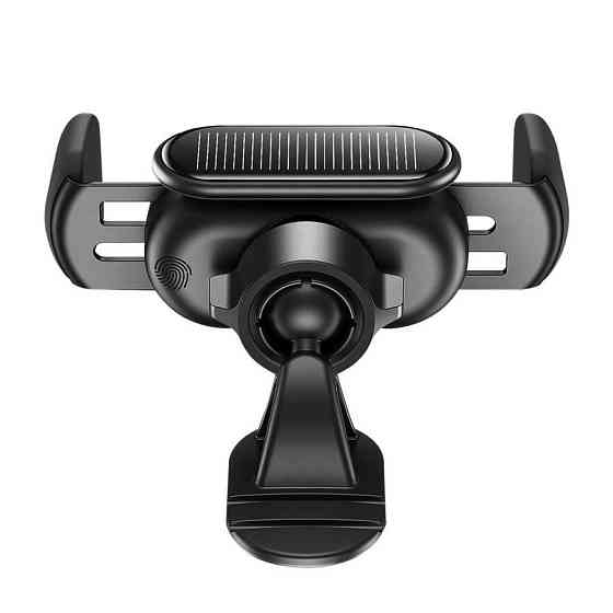 Автотримач для телефона Baseus Steel Cannon pro Solar Electric Car Mount Black Ковель