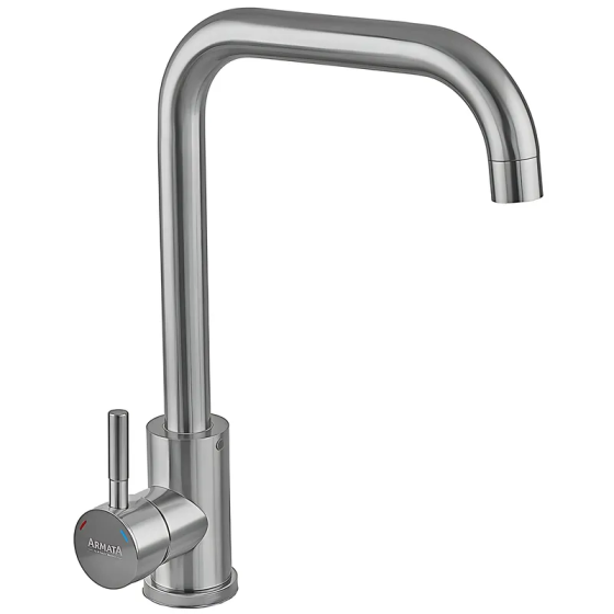 Кухонный смеситель Armata SUS-011-G(N) из нержавеющей стали без подвода (CH6487) Харьков