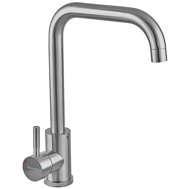 Кухонный смеситель Armata SUS-011-G(N) из нержавеющей стали без подвода (CH6487) Харьков - изображение 1
