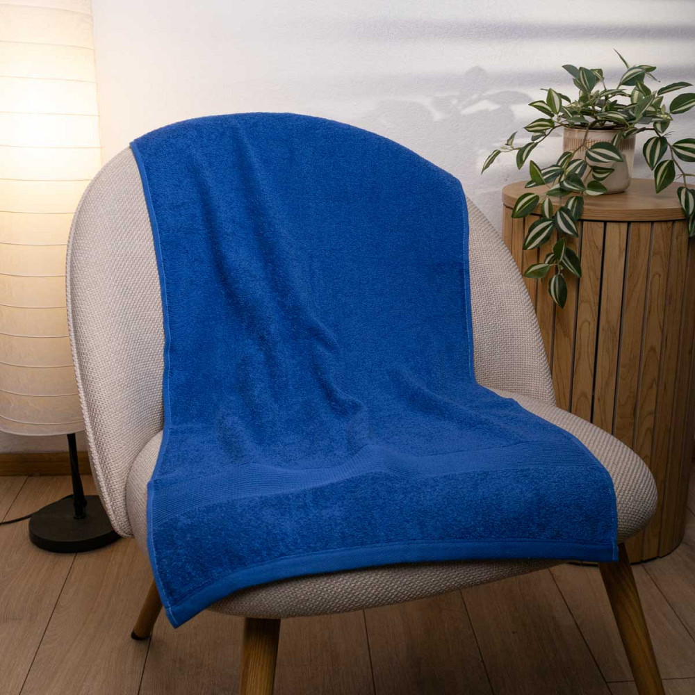 Рушник для рук та обличчя махровий з Бордюром GM Textile 40х70см 400г/м2 (Синій) Суми - фото 14