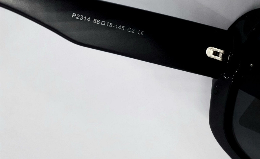 Жіночі брендові окуляри чорні із сірим логотипом поляризовані. Київ - фото 2