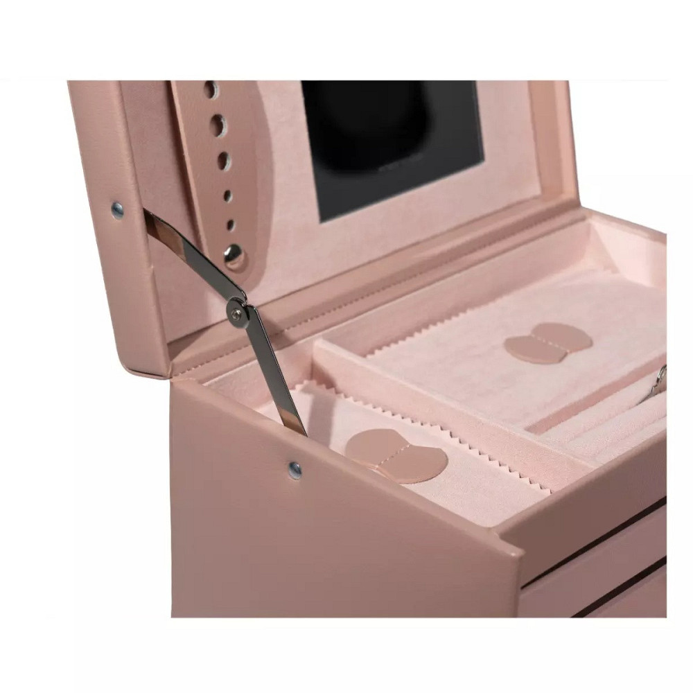Шкатулка для драгоценностей Friedrich Lederwaren Classico на 4 отделения (24х15х16см) Розовый Киев - изображение 2