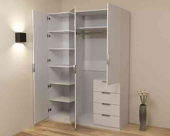 Шкаф Кристалл 2, Белый, 1500х520х2100 Львов