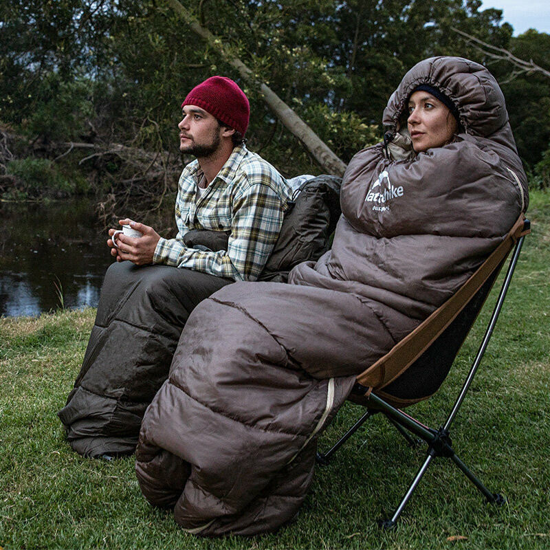 Спальник з капюшоном Naturehike U350 NH20MSD07, (1°C), правий, зелений Киев - изображение 8
