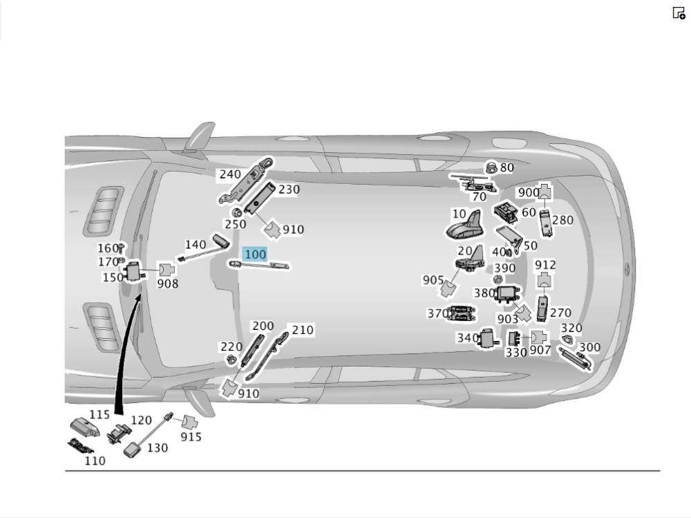 Mercedes-Benz  A1669056501 Антена bluetooth ML/GLE W166 GL/GLS X166 GLE Coupe C292 Одеса - фото 2