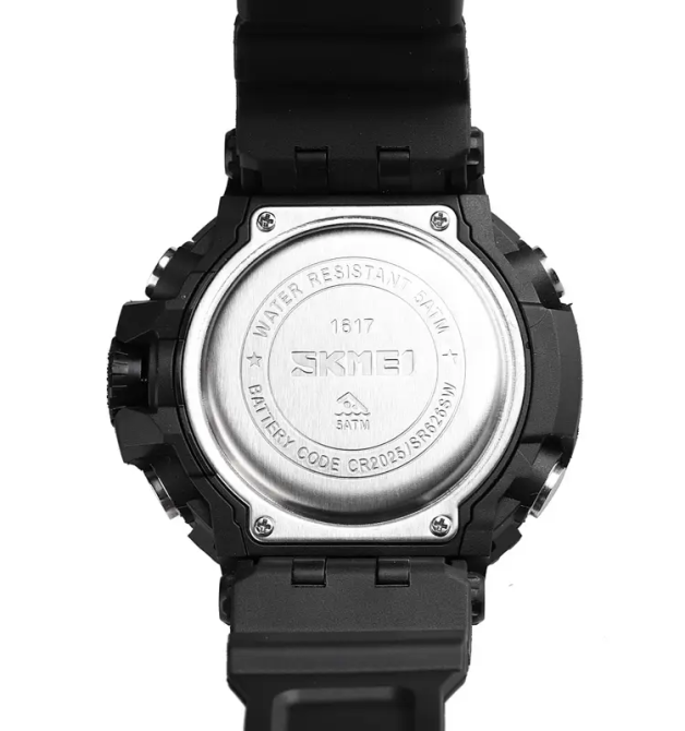 Чоловічий спортивний наручний годинник Skmei 1617 Чорний Київ - фото 4