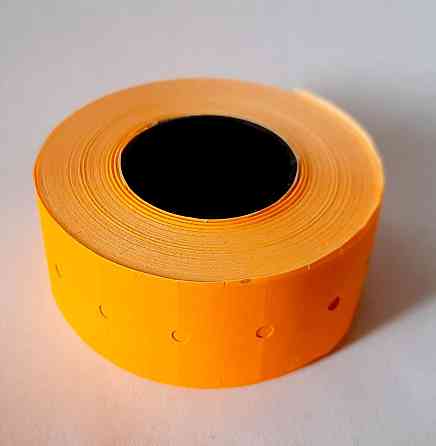 Этикетка (Ценники) под пистолет 21х12 мм оранжевая, 1000 шт Павлоград