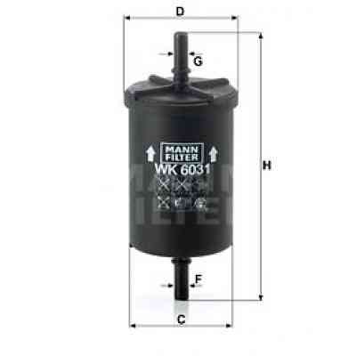 Фільтр паливний Mann WK6031 Вінниця