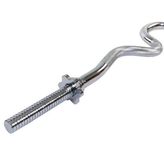 Гриф Z-образный 1.2 м с диаметром 28 мм хромированный Киев