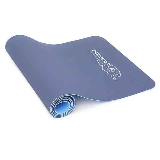 Килимок для йоги та фітнесу PowerPlay 4150 TPE Premium Performance Mat Океанічний (183x61x0.6 см.) Каменское