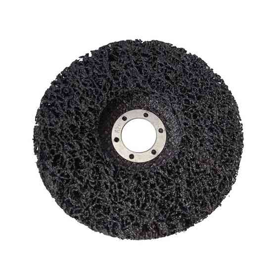 Круг чистый из нетканого абразива (коралл) Т27 125×22.23 мм черный мягкий ТИТАN Ровно