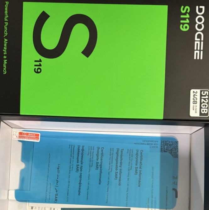 Телевізор Doogee S119 8/512Gb. АКБ 10200mAh. Black.Android 14 Київ - фото 1