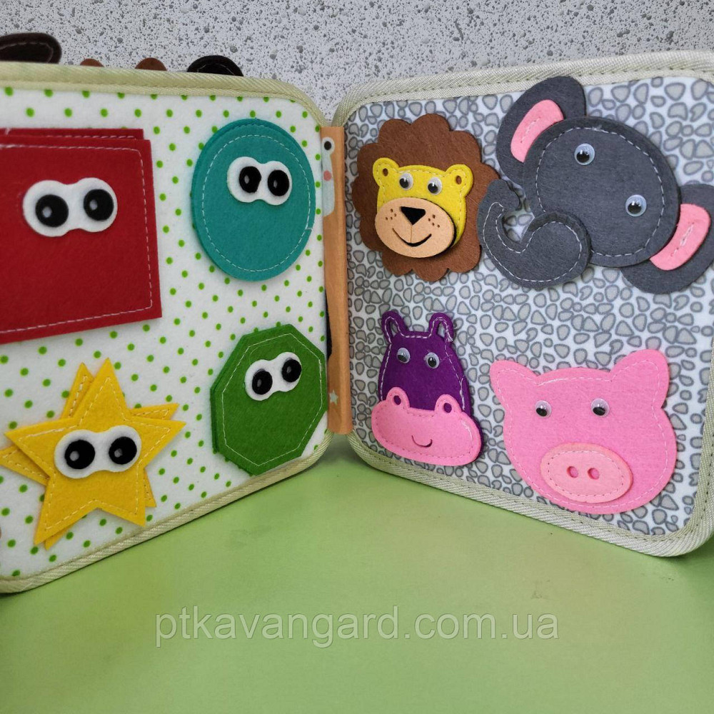 Книга фетровая развивающая 