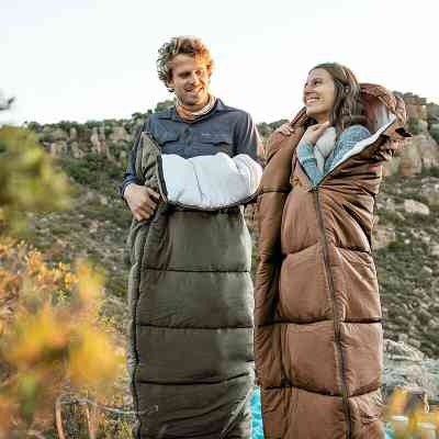 Спальний мішок Naturehike U350 NH20MSD07 Hollow Cotton Right Brown (6927595767221-R) Вінниця