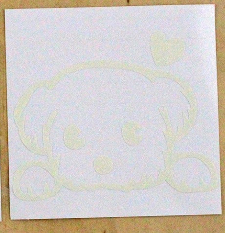 Фосфоная наклейка Собака 10 на 10 см голубой Киев - изображение 6