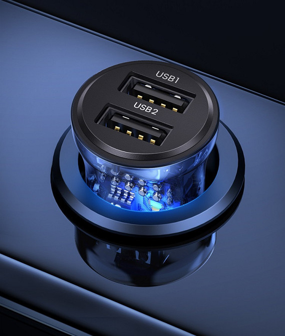 Автомобильное зарядное устройство Usams 15W Двойное USB Киев - изображение 2