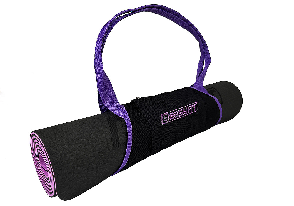 Сумка-переноска EasyFit для йога-килимка Фіолетова Коломия - фото 3