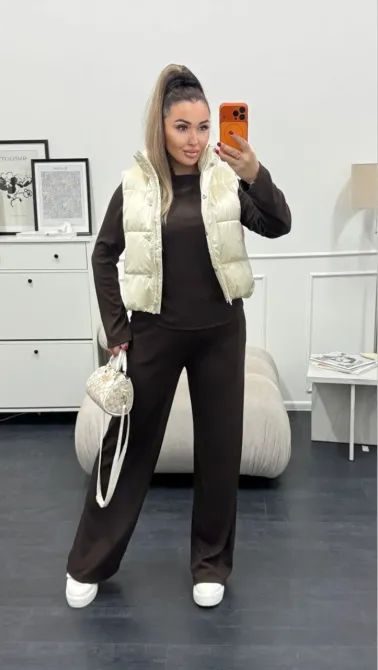 Костюм двійка — лонгслів з драпіруванням + брюки Одеса - фото 17