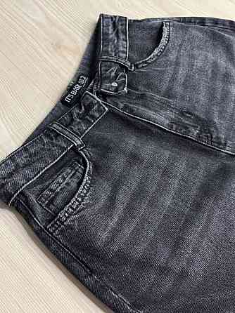 Джинсы женские It’s Basic 4545-2W6-1 straight fit baggy широкие с отвернутым поясом черные, черный, 36, 36, 77 см, 102 см Киев