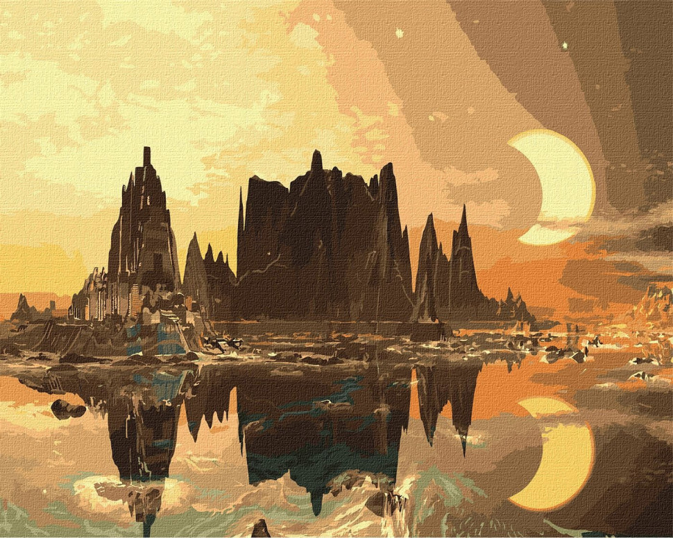 Картина за номерами "Золоте місто" Ідейка KHO2853 40х50 см Вінниця - фото 1