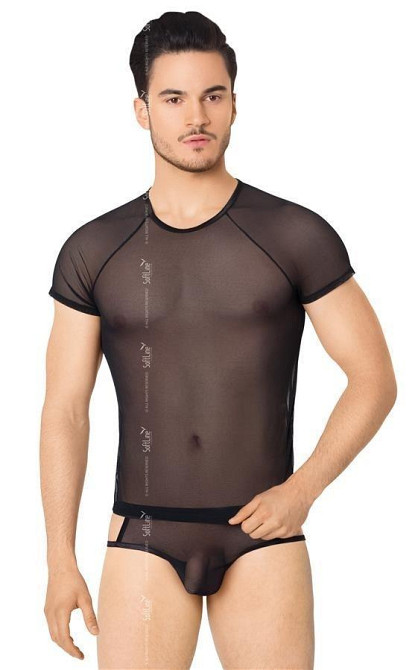 Мужской комплект белья - Shirt and Shorts 4607, black - M/L Sex Aura Киев - изображение 1